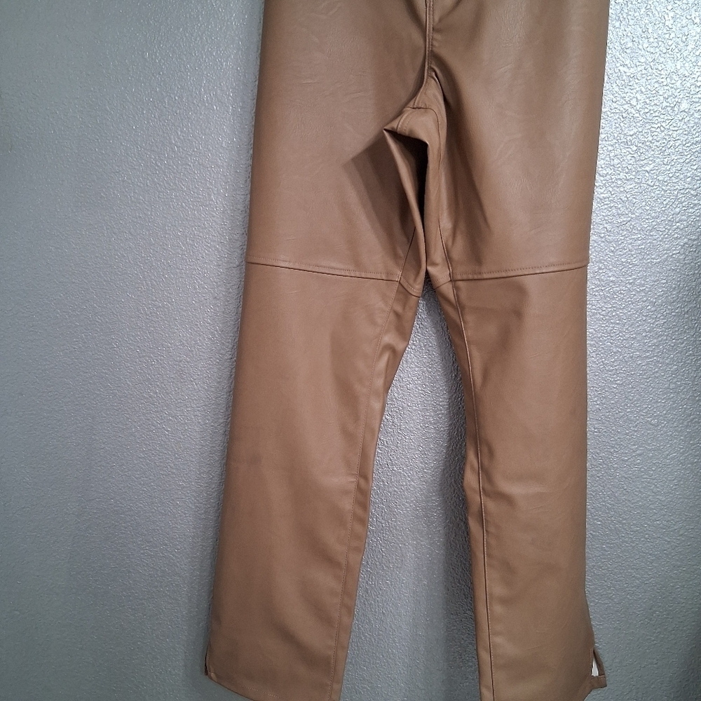 NWT Good American Faux Leather Good Boy Pants Size 18 - Picture 5 of 13